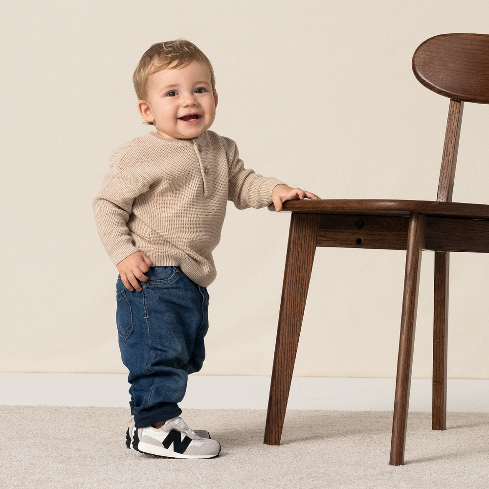 Detské topánky New Balance NW327FE – béžové