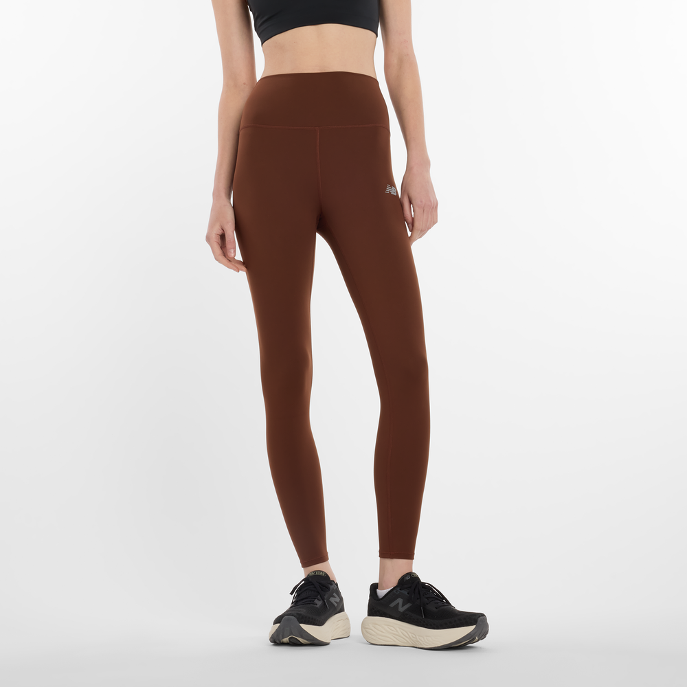 Dámske legíny New Balance WP51112ROK – hnedá