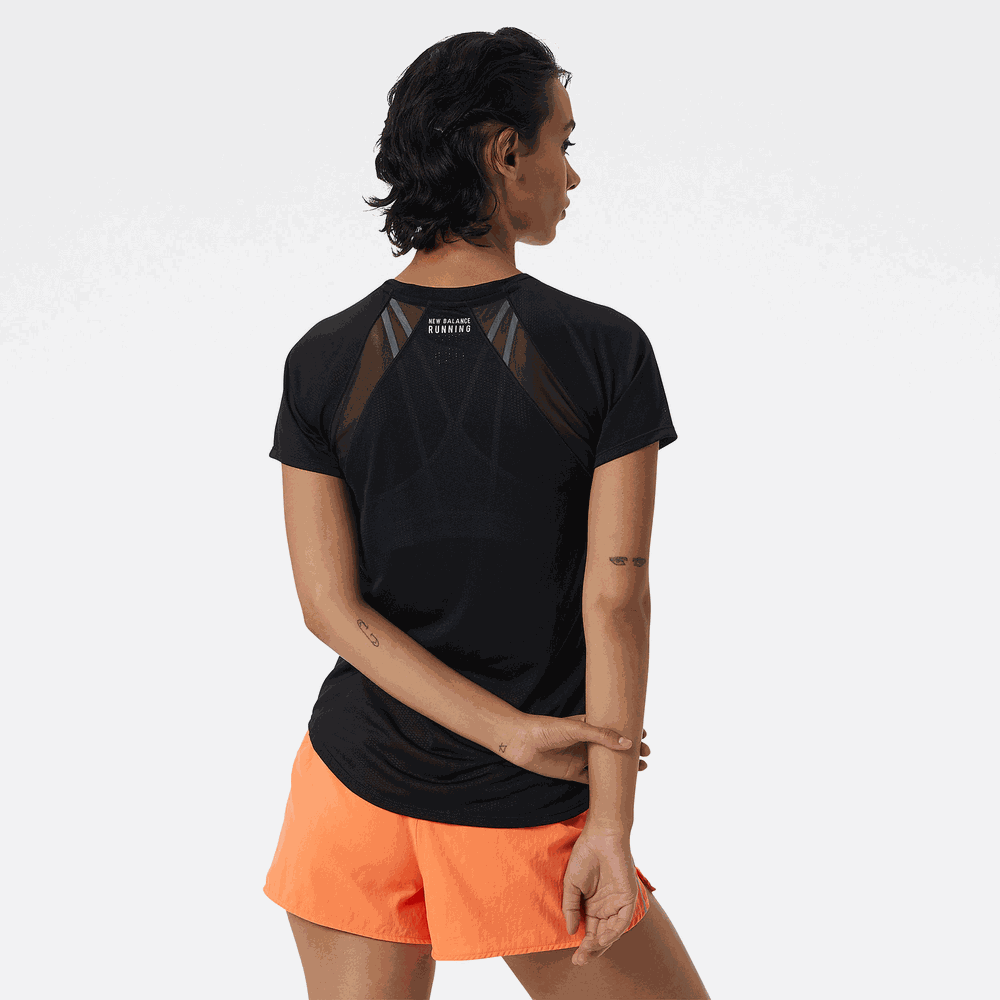 Dámske tričko New Balance WT21262BK - čierné