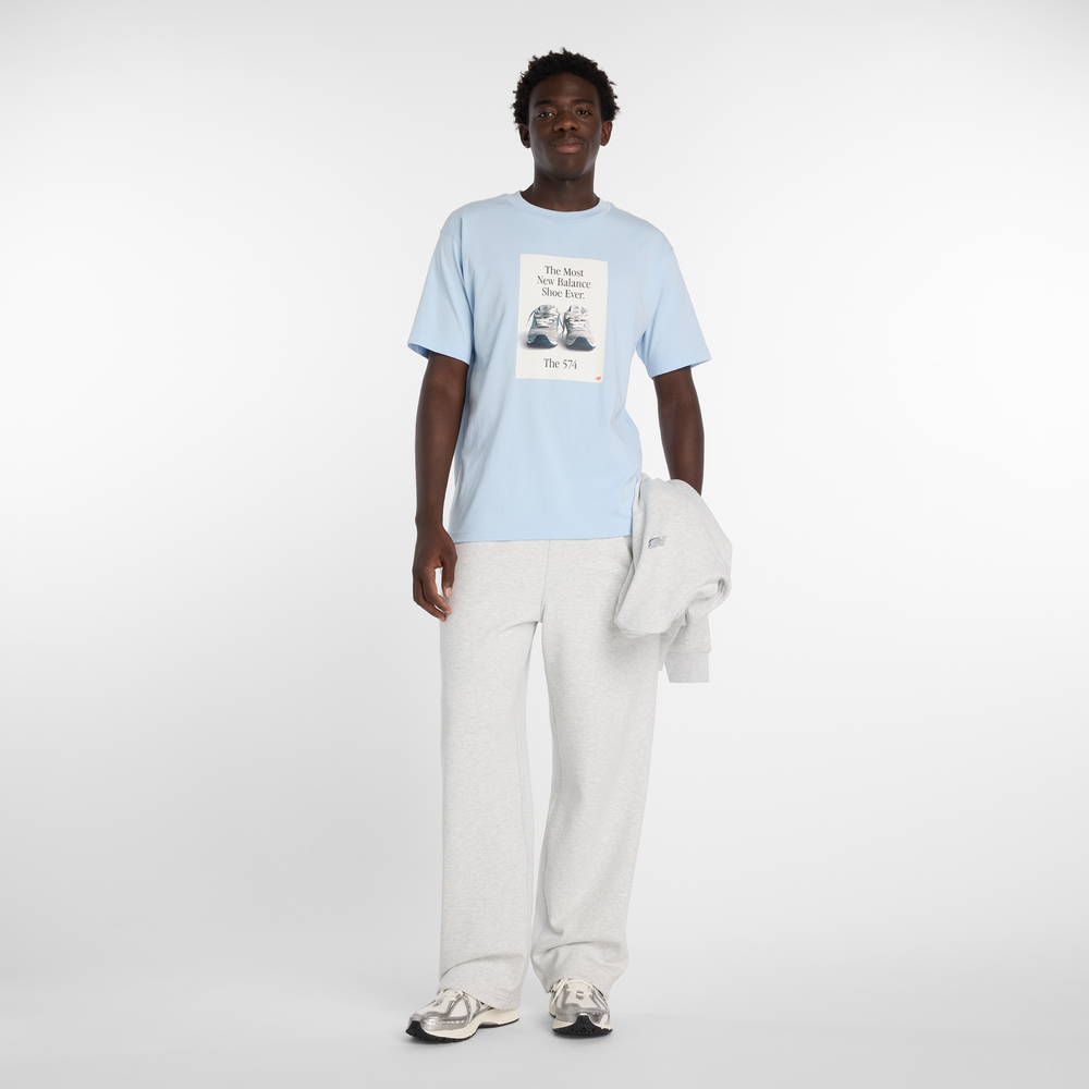 Pánske tričko New Balance MT61B0WFAA1 – modré