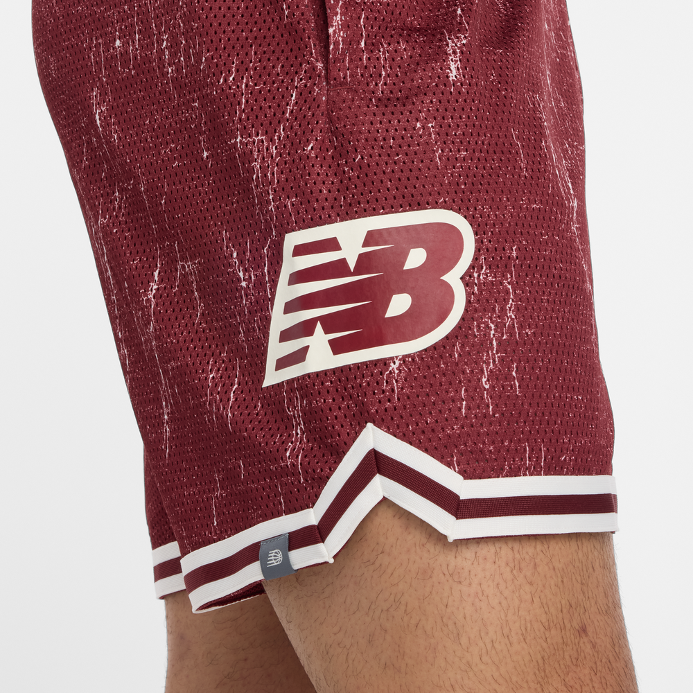 Pánske šortky New Balance MS53610MHB – bordová