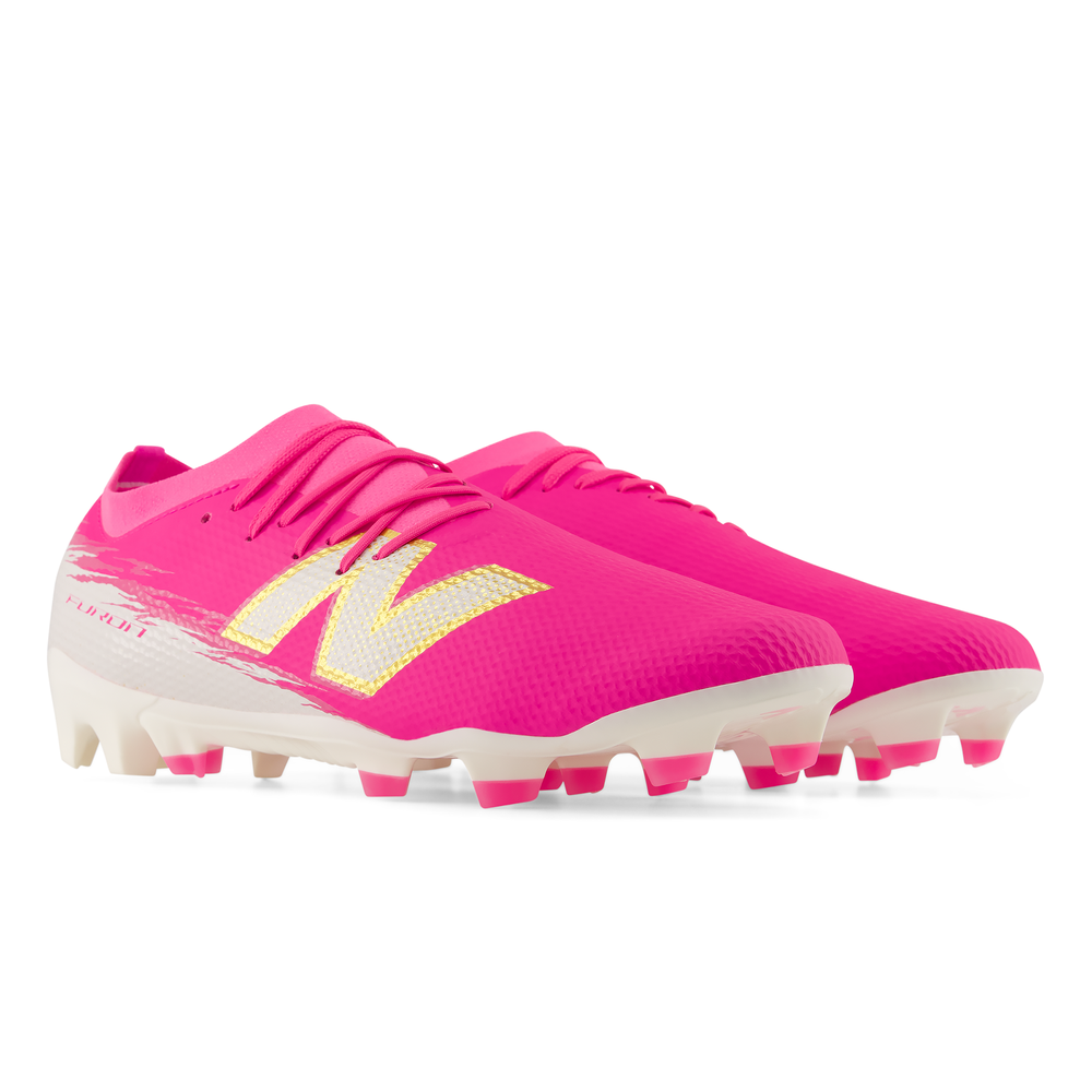 Pánske kopačky New Balance FURON TEAM FG V8 UF3F4KE – ružové