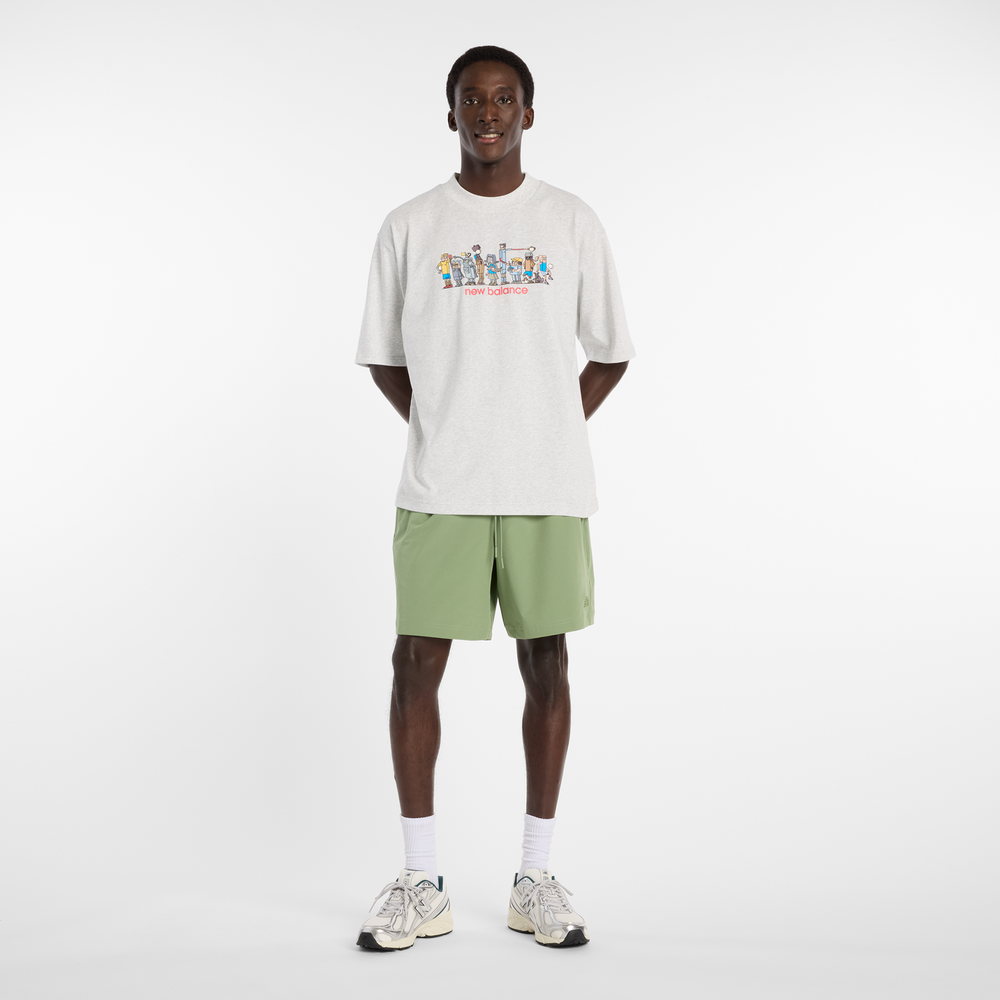 Pánske šortky New Balance MB6174CDAAR – zelené