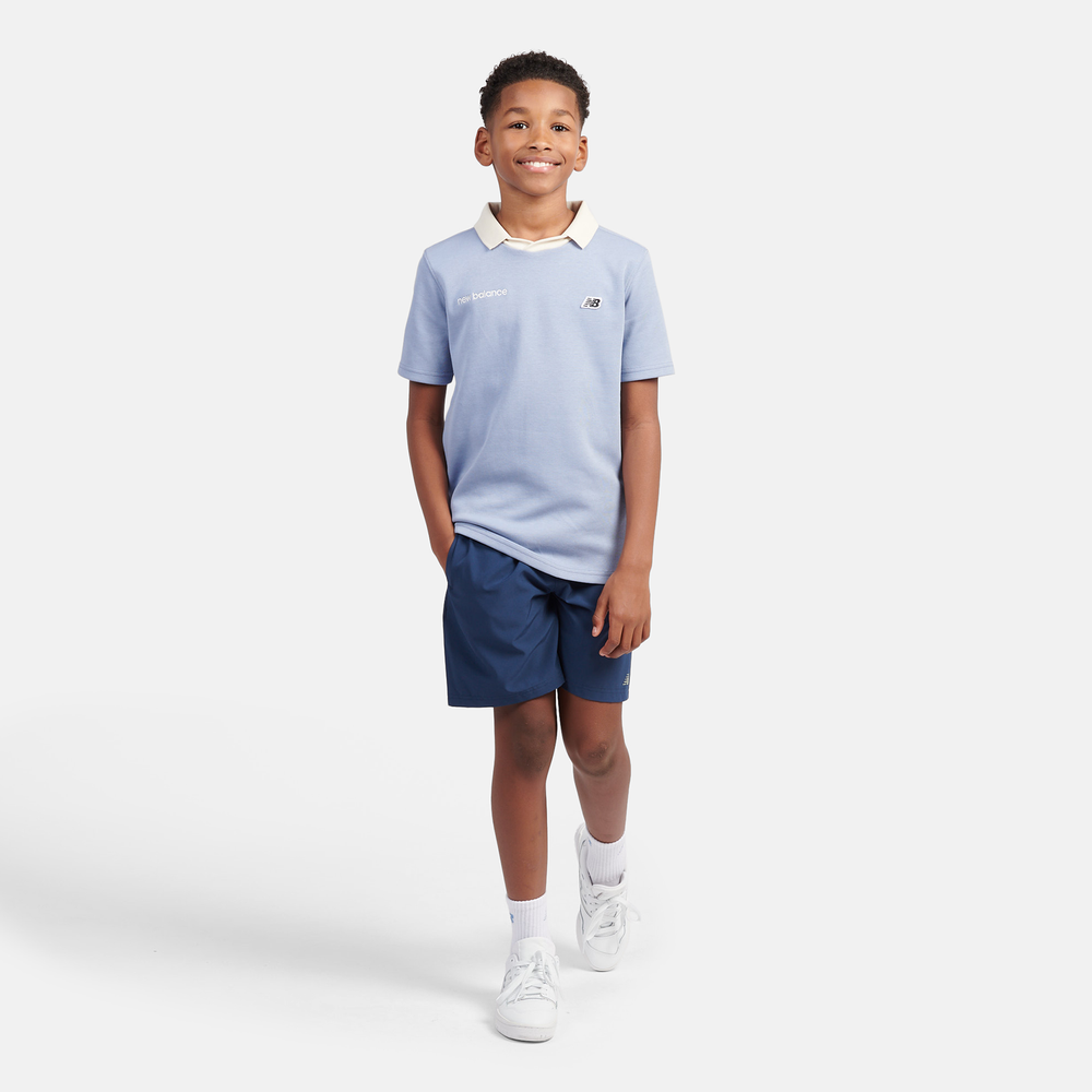 Detské tričko New Balance LAKB0195DUS – modré