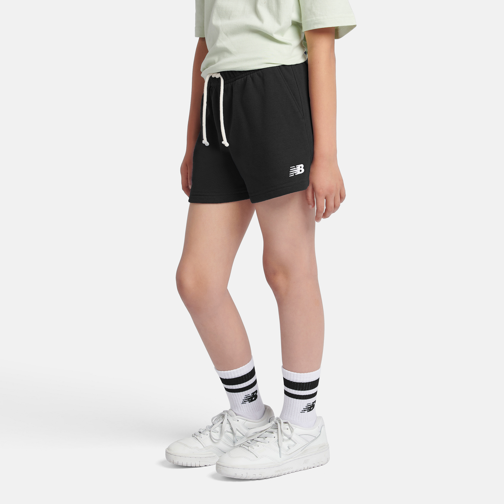 Detské šortky New Balance LAKG0006BK – čierné