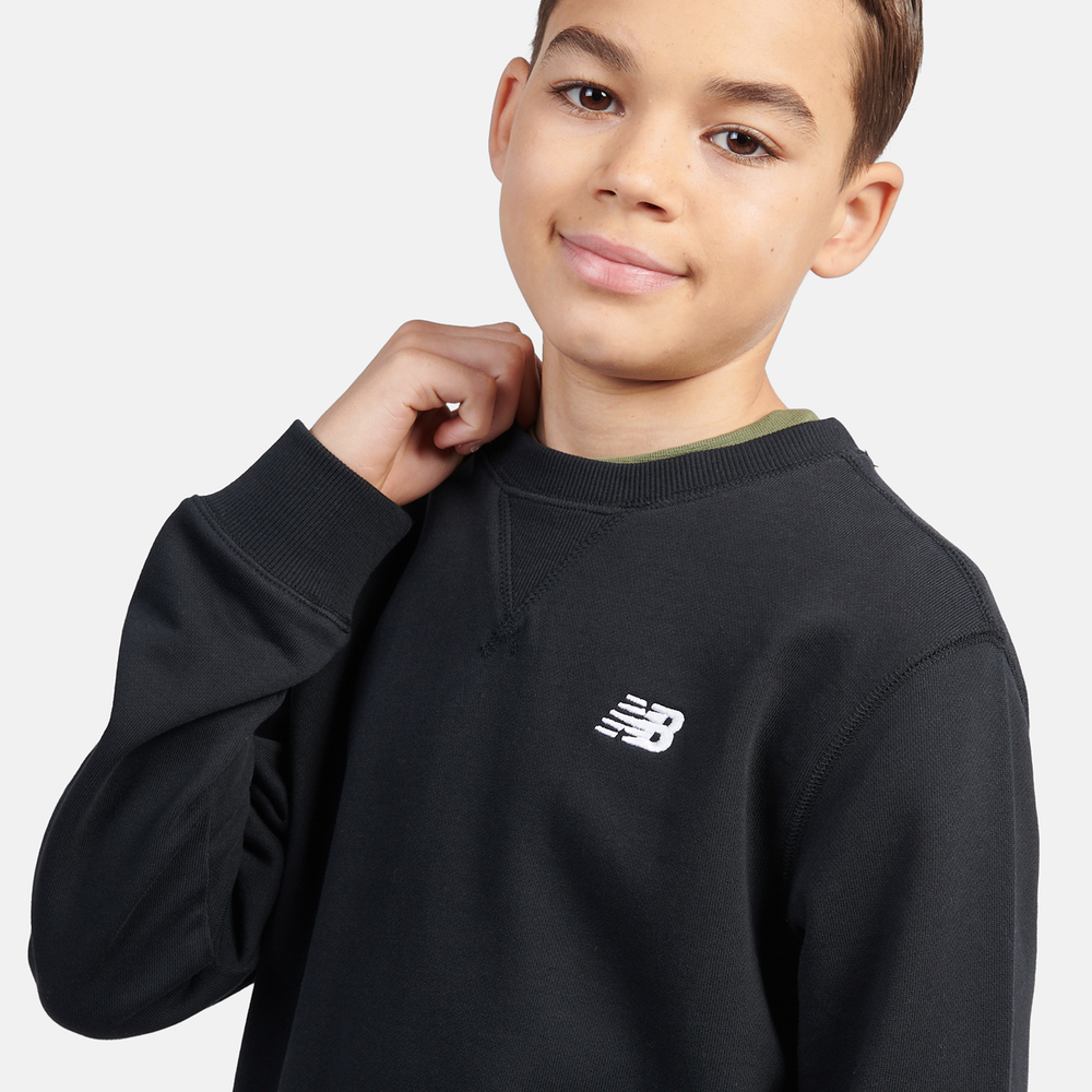 Detská mikina New Balance LAKB0055BK – čierné