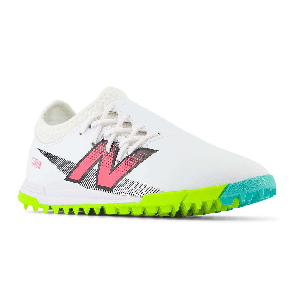 Detské turfy New Balance FURON DISPATCH JNR TF V7+ SJF3TH75 – biele