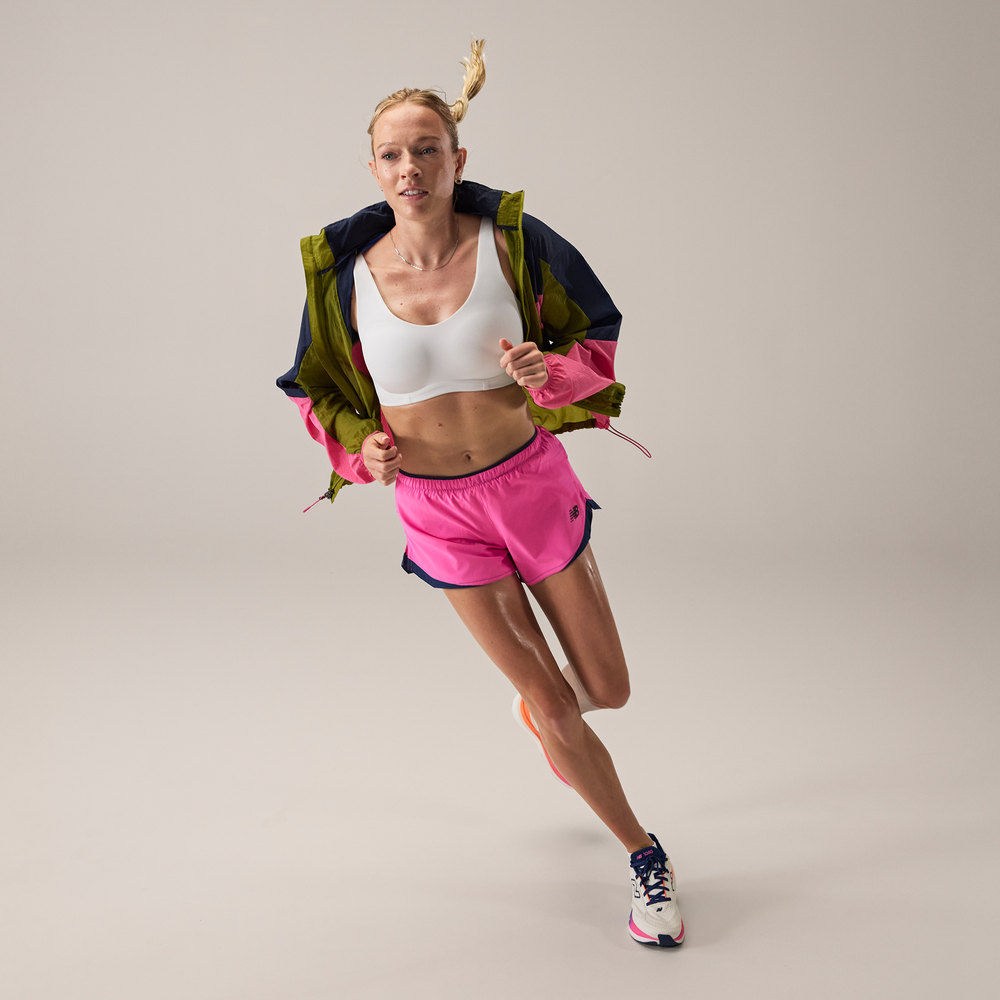 Dámske šortky New Balance WB61J868AAB – ružové