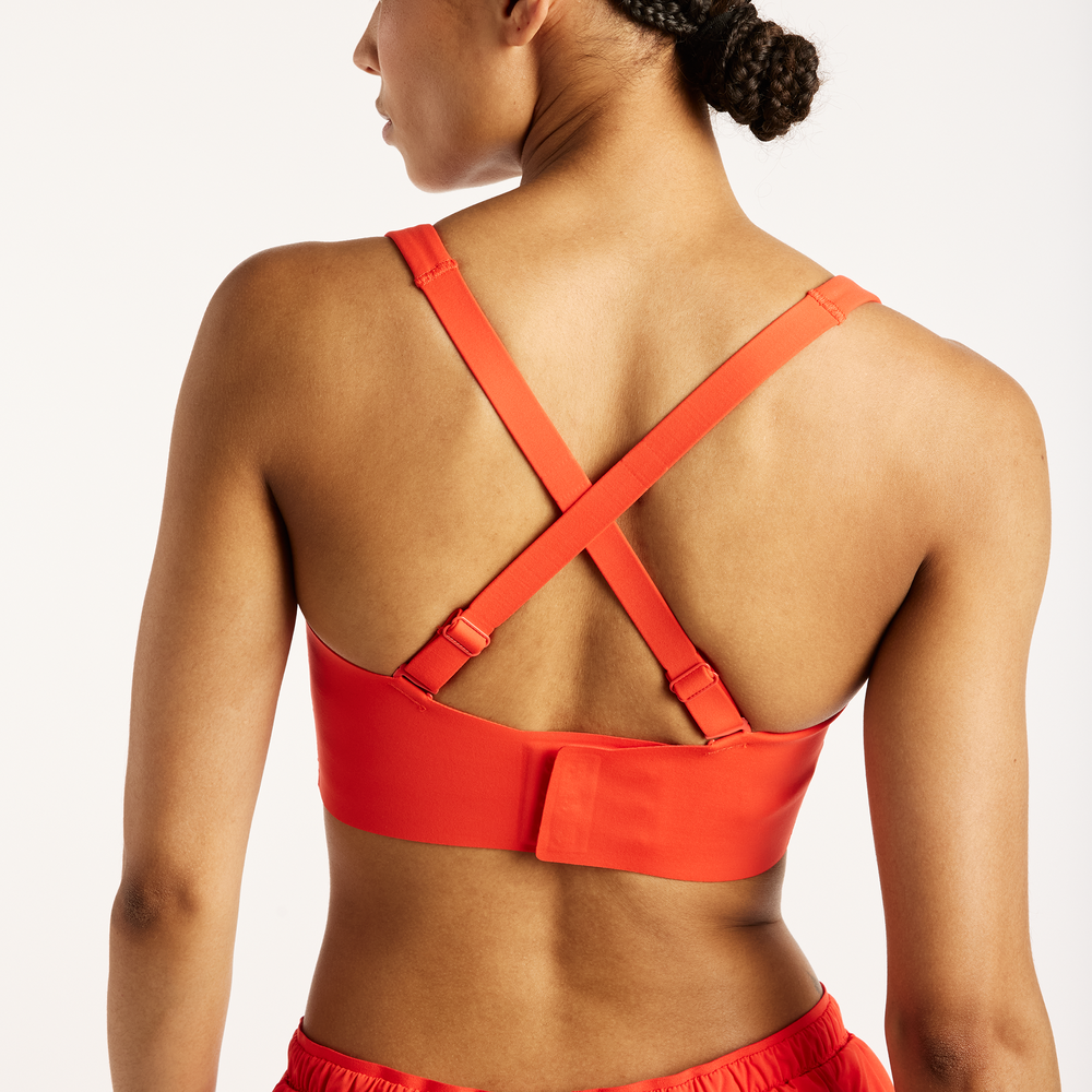 Športová podprsenka New Balance RC – oranžová