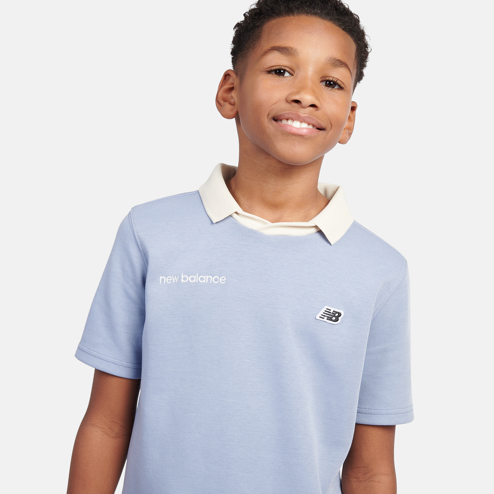 Detské tričko New Balance LAKB0195DUS – modré