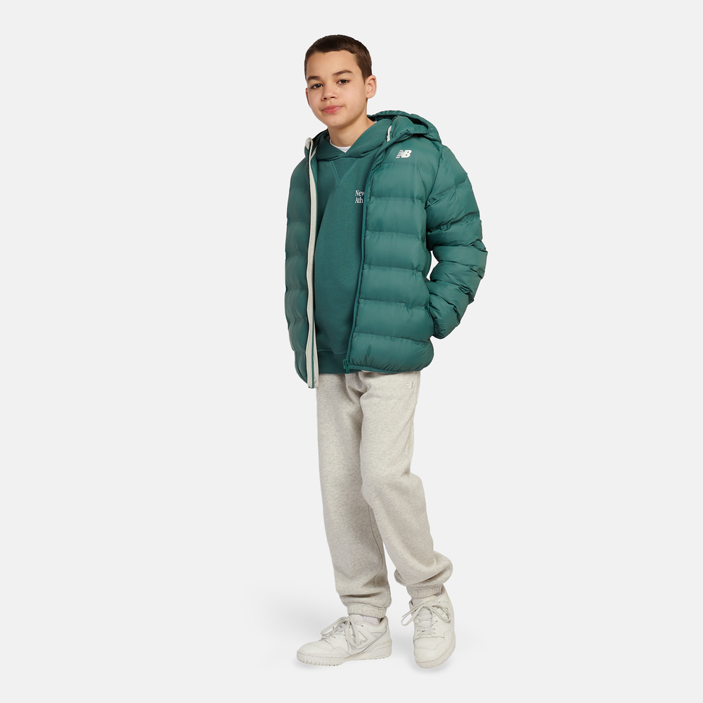 Detská bunda New Balance LAKB0036NUS – zelené