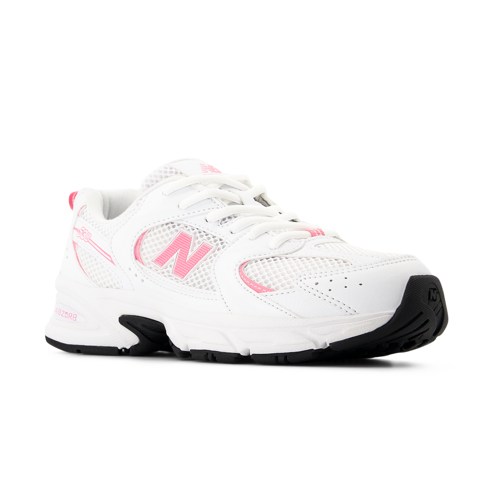Detské topánky New Balance GR530CL – biele