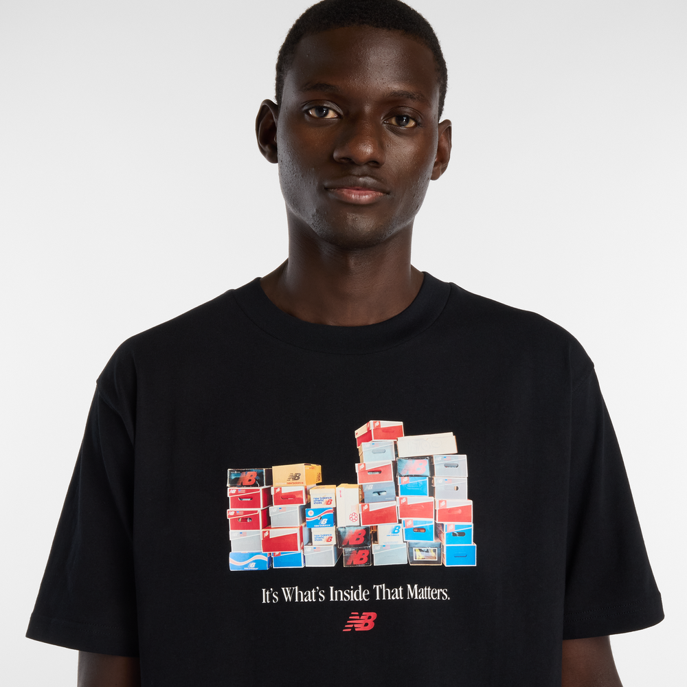 Pánske tričko New Balance MT61H0DXBK – čierné