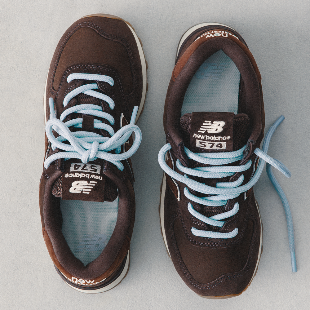 Dámske topánky New Balance W57474P – hnedá