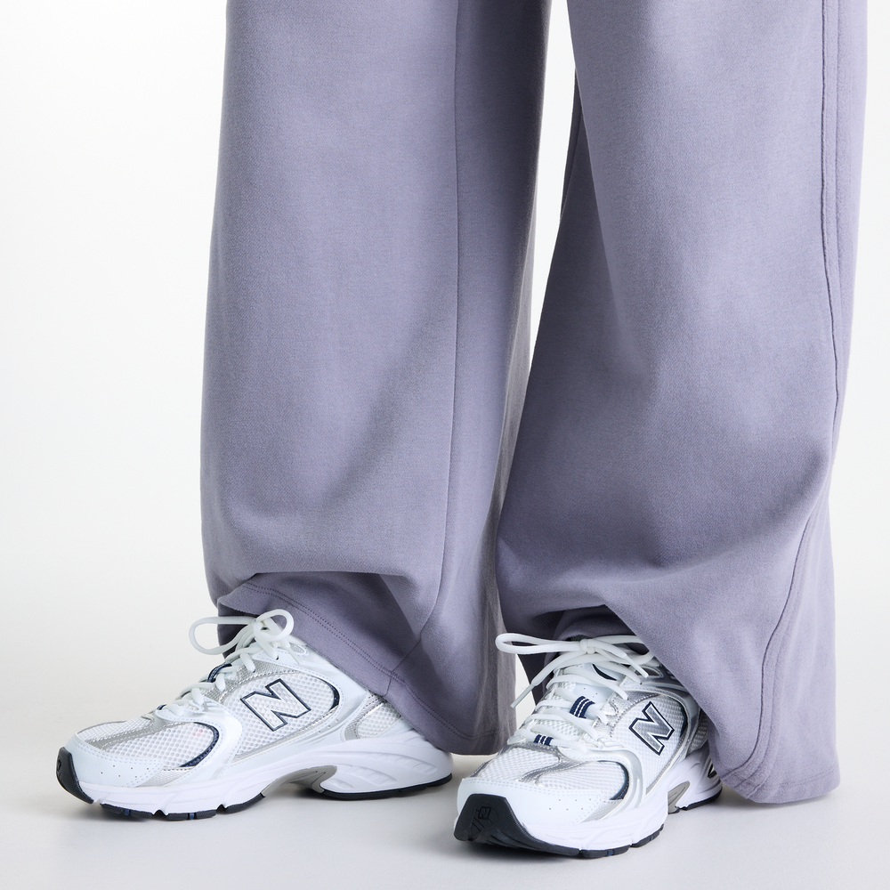 Dámske nohavice New Balance Brushed Coastal – fialové