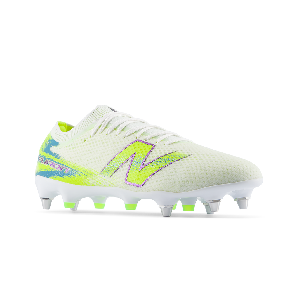 Pánske kopačky New Balance FURON PRO SG V9 UF2S1Z2 – biele