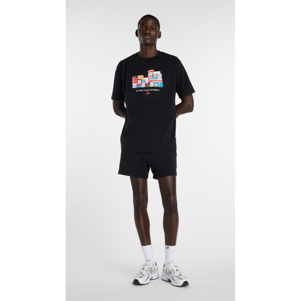 Pánske tričko New Balance MT61H0DXBK – čierné