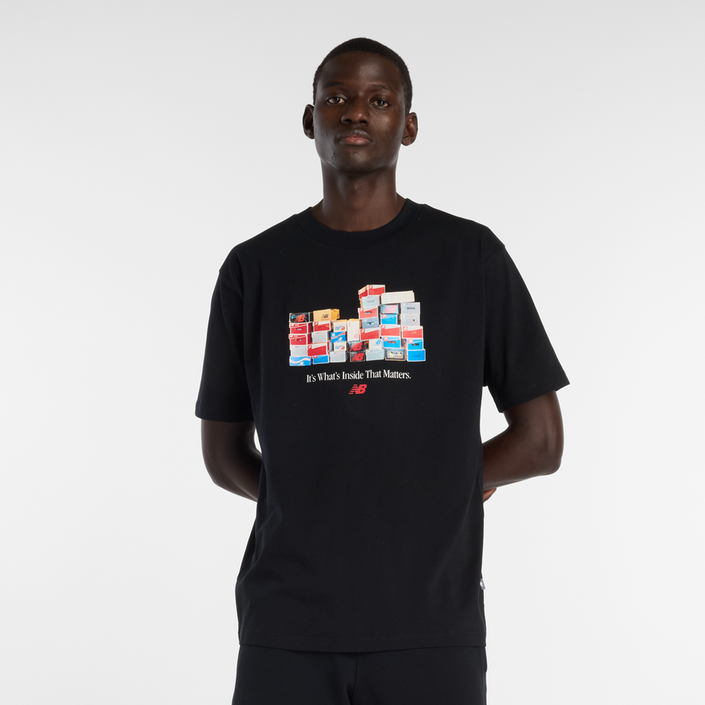 Pánske tričko New Balance MT61H0DXBK – čierné