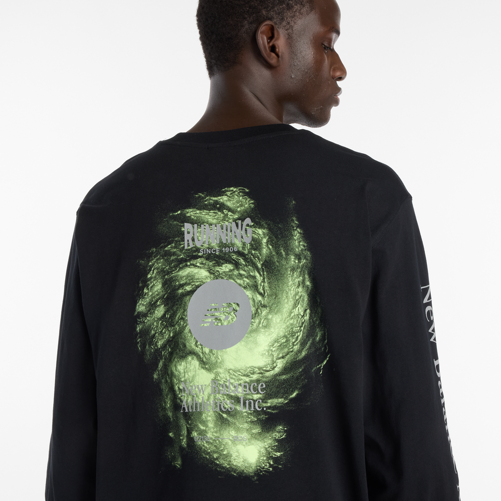 Pánske tričko New Balance MT61H4CYBK – čierné