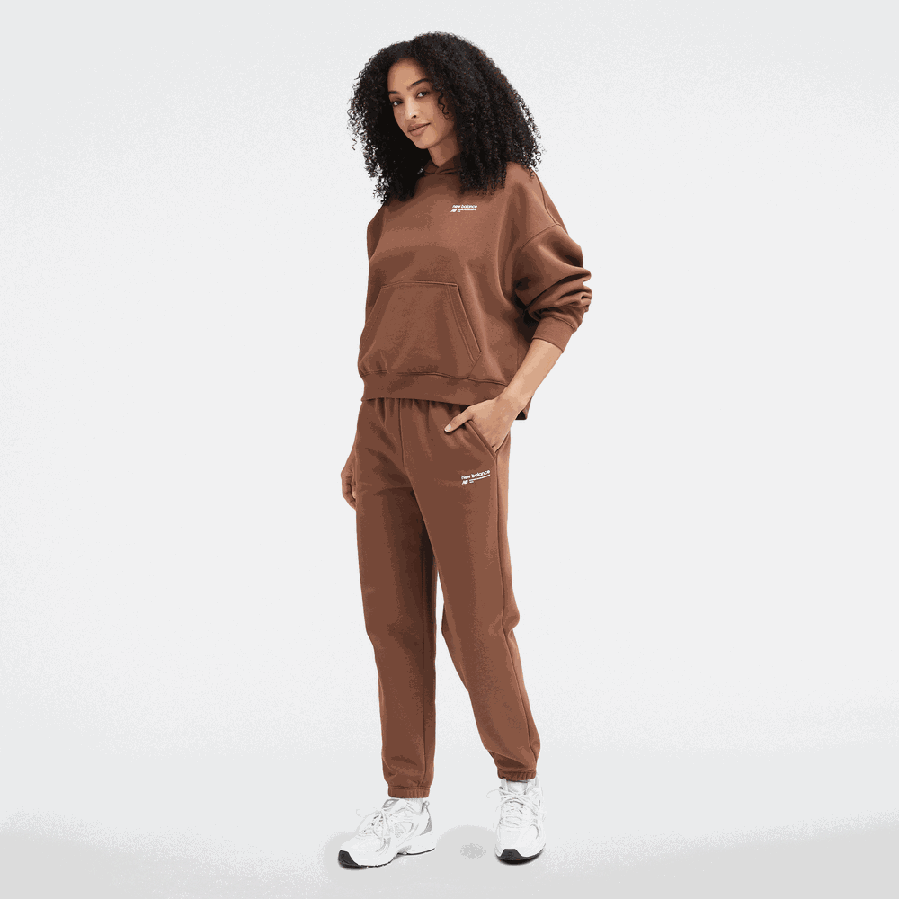 Dámske nohavice New Balance WP33513PNC – hnedá
