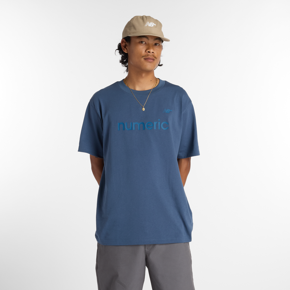 Pánske tričko New Balance Numeric MT51955VTI – tmavomodrá