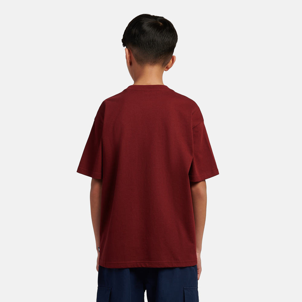 Detské tričko New Balance LAKB0340MHB – bordová