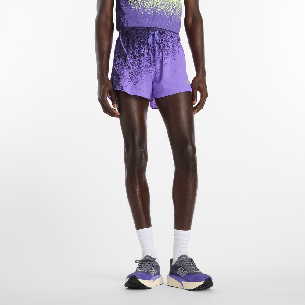 Pánske šortky New Balance MB6140TLEPU – fialové