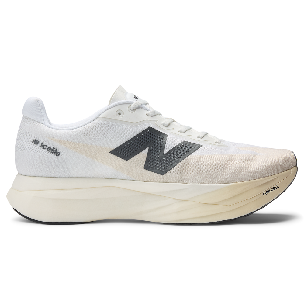 Topánky na behanie New Balance FuelCell SC Elite V5 MRCELLD5 – biele