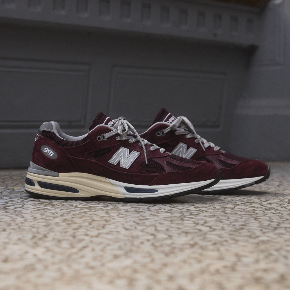 Unisex topánky New Balance U991AU2 – bordová