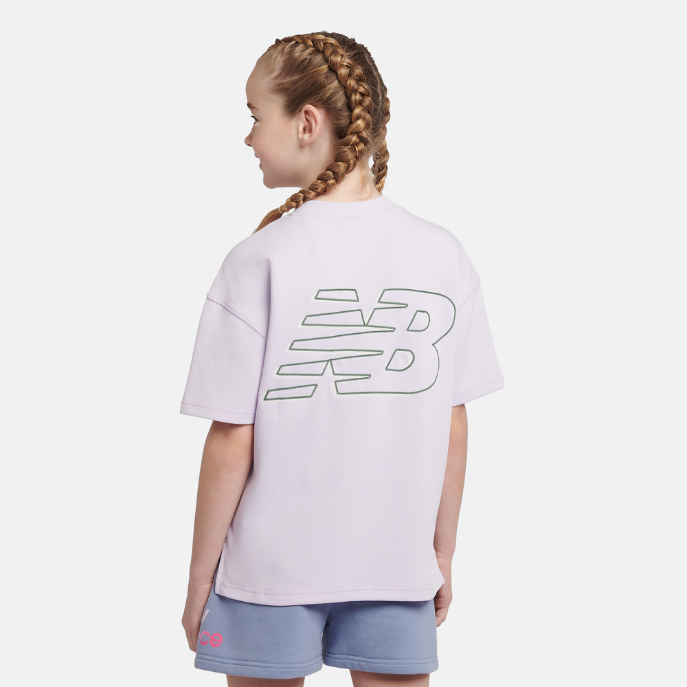 Detské tričko New Balance LAKG0135RIG – fialové