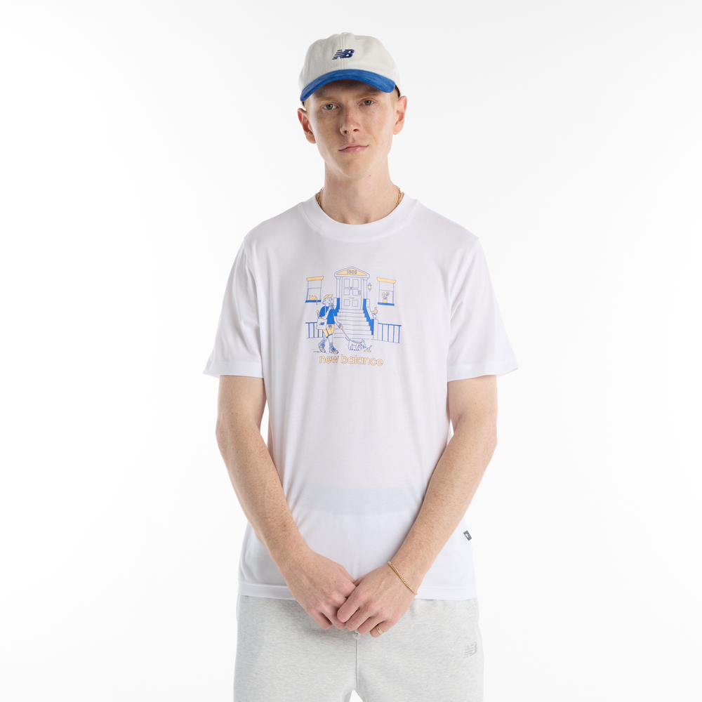 Pánske tričko New Balance MT61Y0XJWT – biele