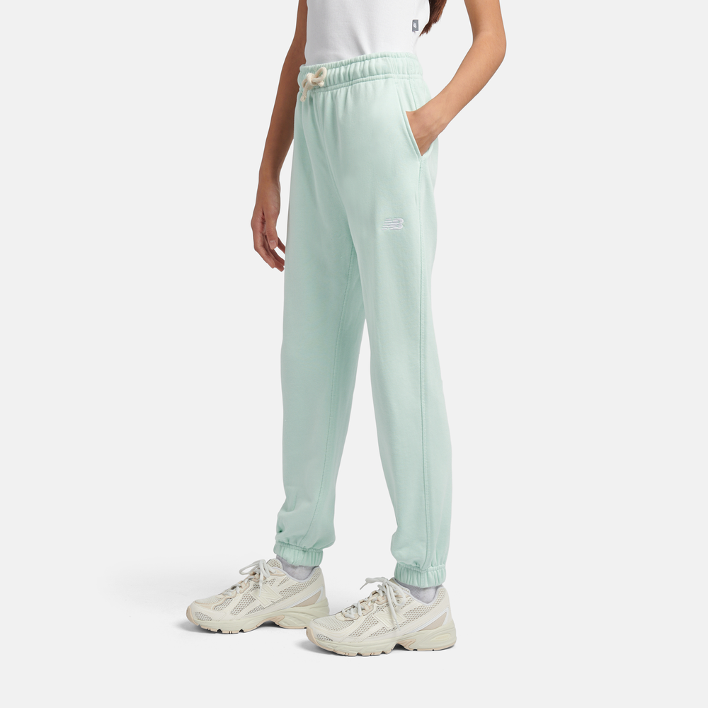 Detské nohavice New Balance LAKG0058COJ – mätové