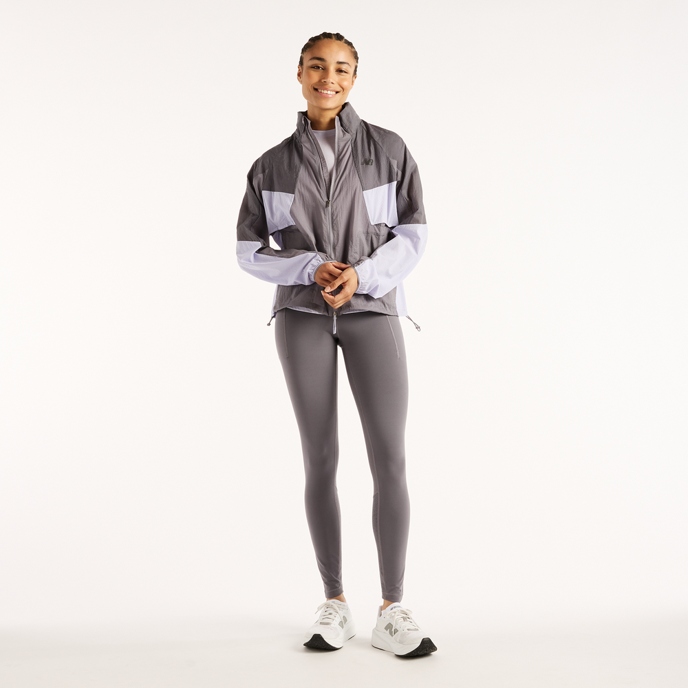 Vetrovka dámska New Balance Reflective RC – sivé