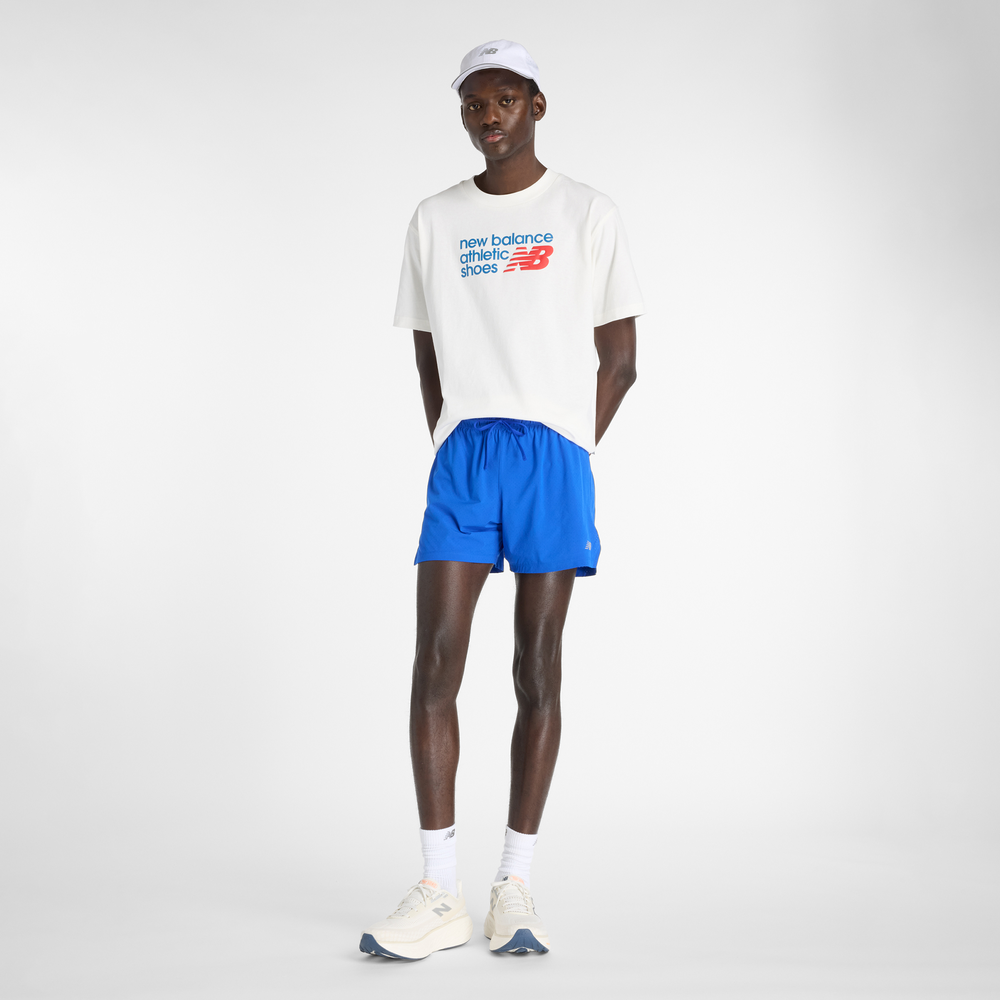Pánske šortky New Balance MS41286BUM – modré