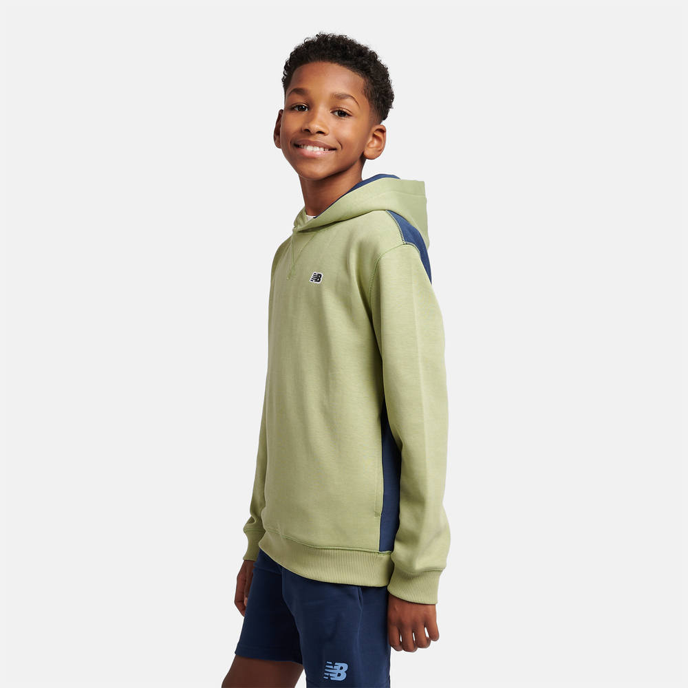 Detská mikina New Balance LAKB0192EEN – zelené