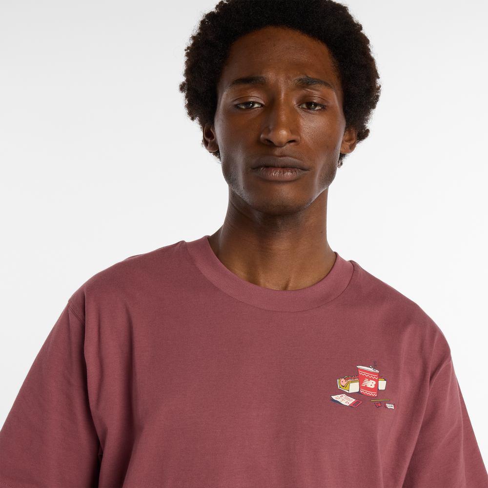 Pánske tričko New Balance MT53931WAD – bordová
