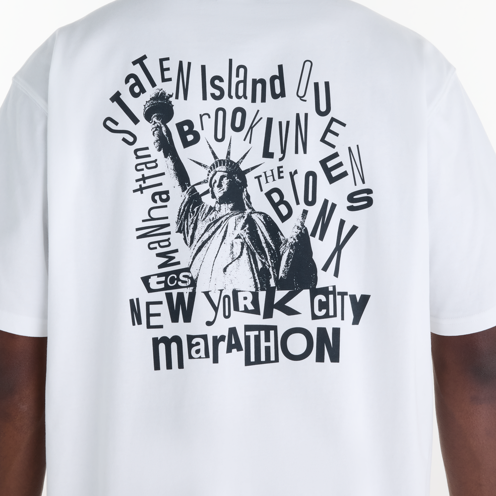 Pánske tričko New Balance NYC Marathon Graphic – biele