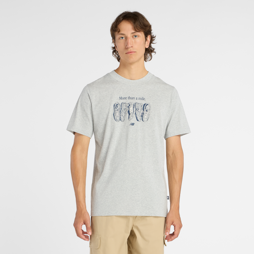 Pánske tričko New Balance MT61778SAG – sivé