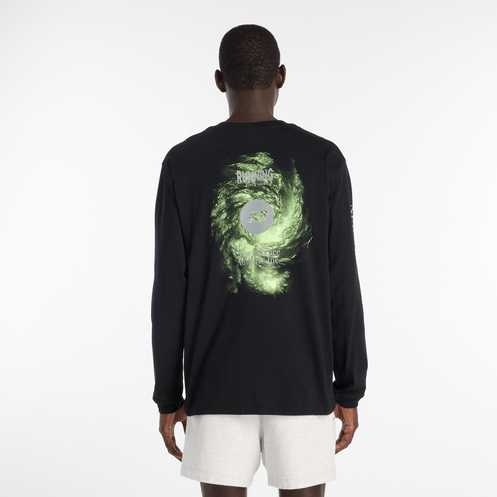 Pánske tričko New Balance MT61H4CYBK – čierné