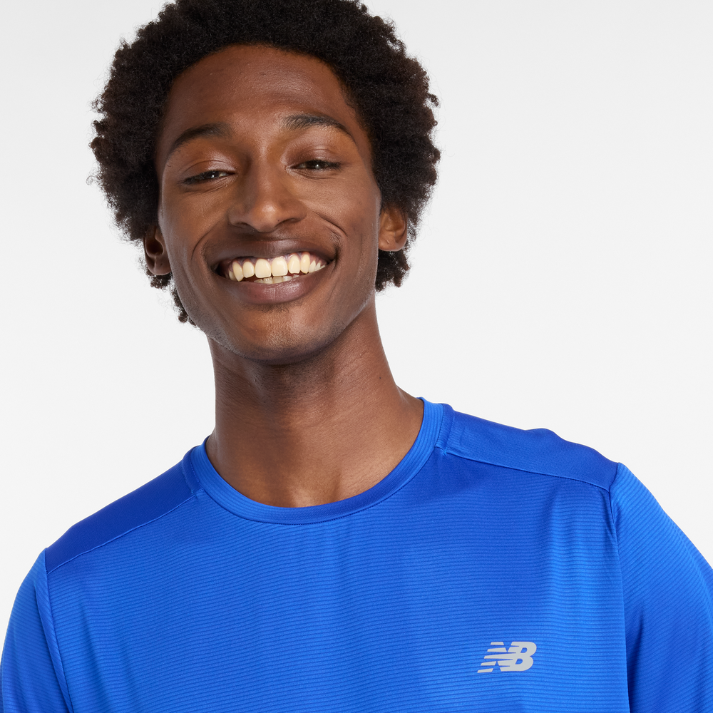 Pánske tričko New Balance MT41222BUM – modré