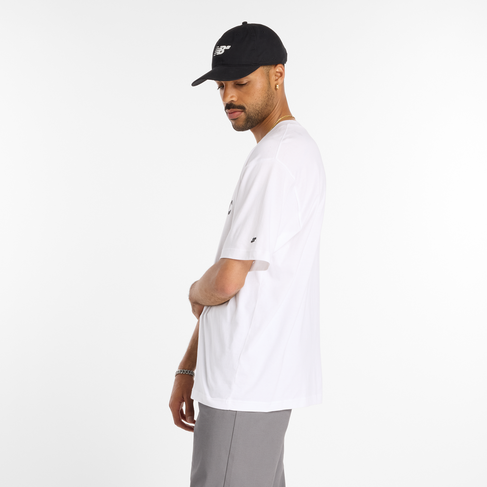 Pánske tričko New Balance Numeric MT53704WT – biele