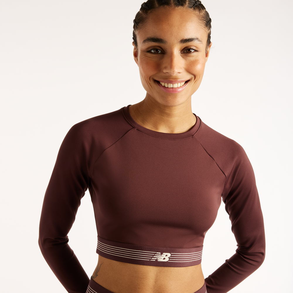 Dámske tričko New Balance AC – bordová