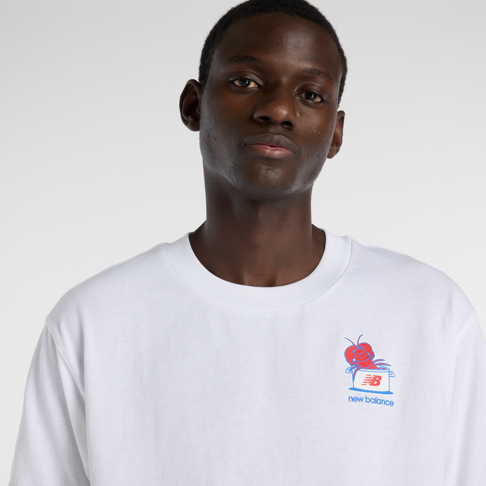 Pánske tričko New Balance MT61Y1F6WT – biele