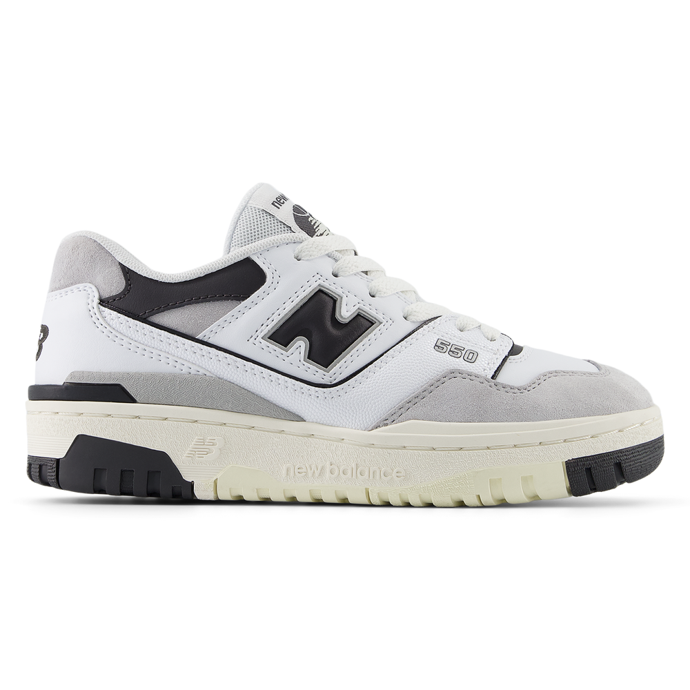 Detské topánky New Balance GSB550BW – biele