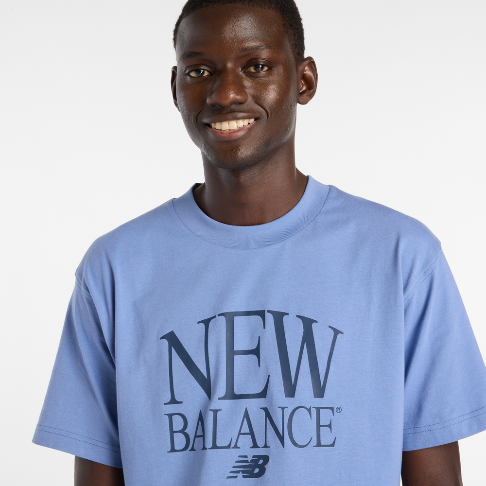 Pánske tričko New Balance MT61X6EQAA3 – modré