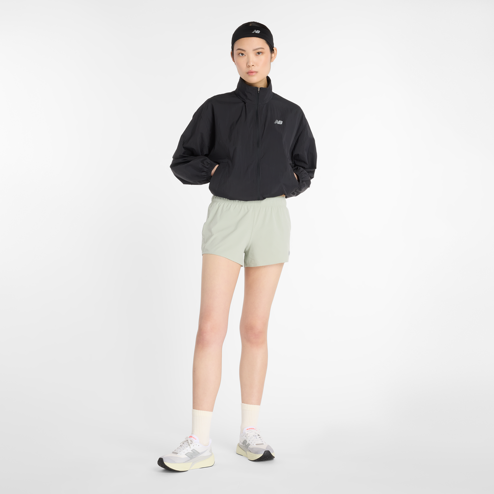 Dámske šortky New Balance WS41286GAS – zelené