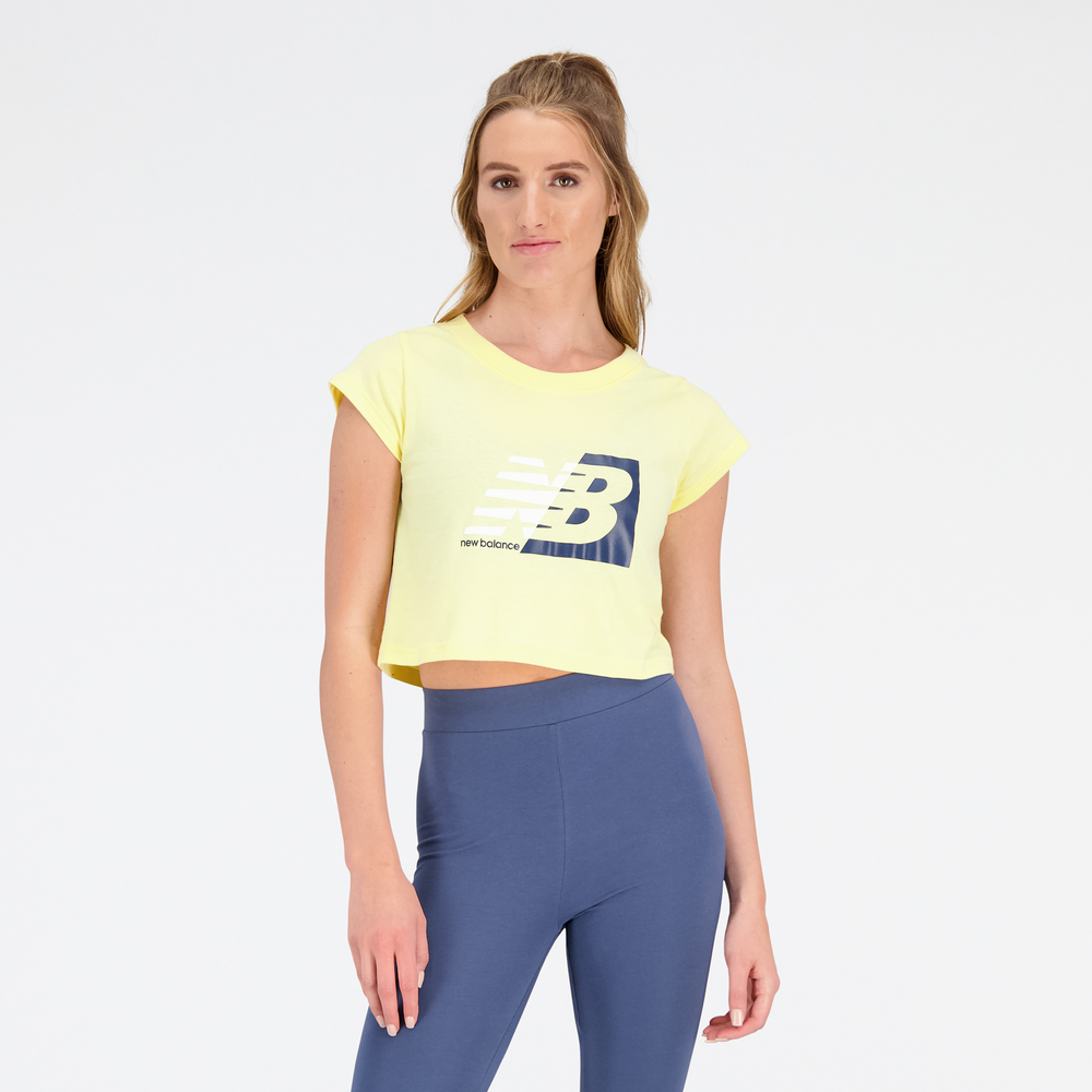 Dámske tričko New Balance WT31817MZ – žlté