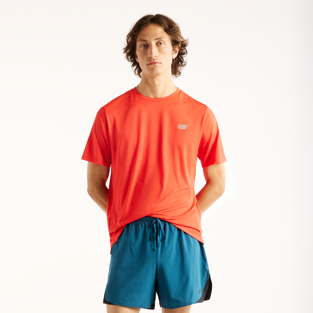 Pánske tričko New Balance MT41253NEF – oranžová