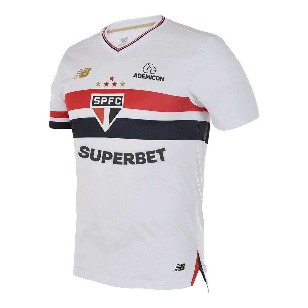 Pánske tričko New Balance Sao Paulo FC MT831834HME – biele