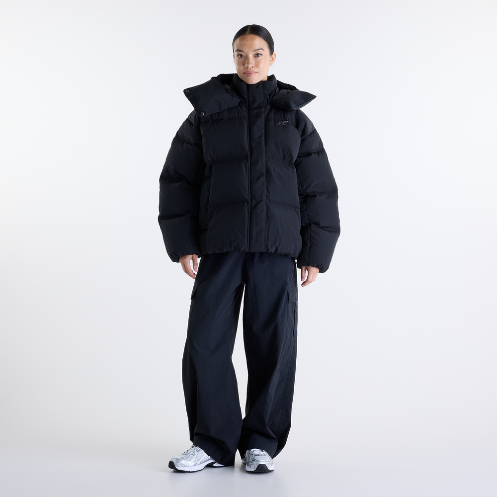 Dámska bunda New Balance Premium Puffer – čierné